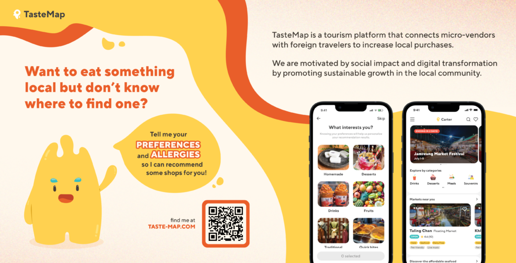 Tastemap: A student-led AI-powered Gateway between International Tourists and Thai Micro-Vendors